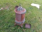 Antique  globe Leader Oak Model 25 Wood Coal Parlor barrel Stove