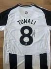 Sandro Tonali Newcastle United 2024-25 Hand Signed Home Shirt Rare Proof coa