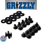 Black Chicago Screws  1 4 Inch  10 Pack- For Leather kydex Gun Holsters clips