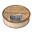 1870s Antique Makeup Powder Rare-in Museum Charles Drefs Goettings Silver Fleece