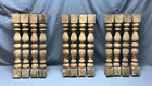 Set 4 Vtg Natural Wood Turned Spindle Porch Balusters Table Legs Old 1043-24b