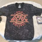 Ac dc 1976 High Voltage Tour T-shirt Black Rock   Roll Memorabilia Tee S