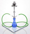2 Hose 23  Nablus Blue Hookah Shisha Nargila Water Glass Vase Pipes Smoke Sale