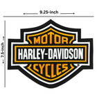 Harley-davidson Bar   Shield Patch     9 25    Black Orange Embroidered Iron-on Logo