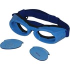 Doggles Ils Blue Dog Goggles Sunglasses Xl Fits 90  Pounds Adjustable Strap