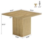 39-inch Square Dining Table For 4  Small Fluted Kitchen Table