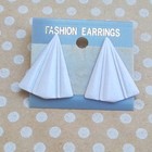 5 Pairs 1980 Vintage Earrings Stud   Dangle drop Mixed Colors Metal Plastic
