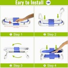 Voseki Baby Bathtub  Collapsible Baby Bathtub With Thermometer  Portable -  Blue