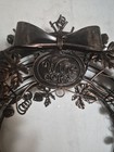 Epic Products Wine Cork Holder Wreath Cage  Black Metal Wall Mounted 14 In