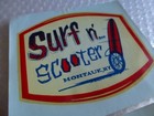 Surf Club Long Beach Ca Surf N Scooter Montauk Ny Surfing Decal Sticker Vintage