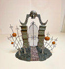 Hawthorne Village Disney Nightmare Before Christmas Sally Cemetery Gate Coa