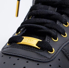 Custom Air Force 1 Low Black   Gold  mens  wmns  