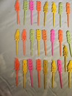Lot Of Vintage Drink Cocktail Stirs Swizzle Sticks 40 Total Pieces 4  Long 