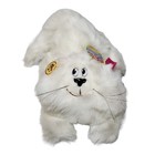 Nwt Russ Berrie White Fluffy Persian Kitty Cat Percy Side Eyes Plush 12    Vintage