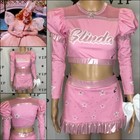 Cheerleading Uniform Glinda Adult Med Bubble Gum Pink
