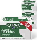 Curad Alcohol Prep Pads 400 Count 70  Isopropyl Individually Wrapped Medium