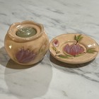 Yankee Candle Tulip Candle Votive Holder Plate Citrus Sage Teacher Gift Hostess