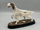 Beswick Setter Dog On Ceramic Plinth Figure
