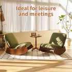 Glider Rocking Chair With High Back And Side Pockets     Nursery Rocker Armchair 