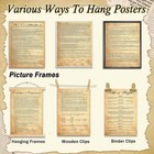 7pcs American Founding Documents Poster Us Constitution With All Amendments  Dec