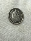 1853 P Seated Liberty Half Dime With Arrows  Philadelphia  Vf xf C243