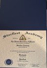 Star Trek Starfleet Academy Diploma Signed By Captain Sulu george Takei