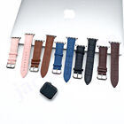 Leather Watch Band For Apple Watch Series 5 4 3 2 1 38 40 42 44mm Crocodile 