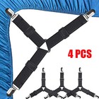 Triangle Bed Sheet Mattress Holder Fastener Grippers Clips Suspender Straps New 