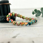 Natural Green Sea Sediment Jasper 10mm Beads Healing Crystal Stretch Bracelet