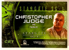 Stargate Sg-1 Season 7 Costume Card C27 Christopher Judge As Teal c