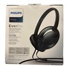 Rare New Discontinued Philips Wired Everlite Headphones Shl4805dc Silver