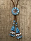 Traditional Native American Beadwork Bolo Tie-vintage Piece Like New-unisex