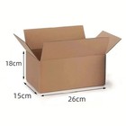 20pcs Corrugated Cardboard Moving Shipping Boxes Heavy Duty Packing Storage Cart