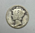 1921 10c Mercury Dime 90  Silver