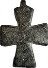 Ancient Byzantine Bronze  five Wounds Of Christ Cross Pendant  7th-11th Century 