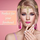 Head Chain Jewelry Headband Crystal Bohemian Hair Accessories With Peal Women   