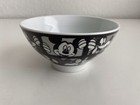 Disney Cereal Bowl Mickey   Goofy Faces All Over Ceramic Ramen Ice Cream New