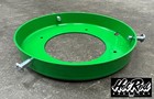 6  Light Green Powder Coated Steel Gas Pump Globe Holder