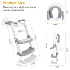 Toilet Training Seat For Toddlers Kids Non-slip Step Stool Ladder Foldable Chair