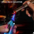 4 Pack Jet Flame Butane Lighters  Adjustable Flame Windproof  Torch Lighter