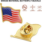 50 100 200 300pcs American Flag Lapel Pins Bulk Metal Usa Badge Pin
