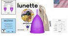 Menstrual Cup Reusable Silicone Leak-free Period Cup With Stem Size 2 Violet