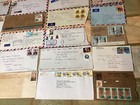 Vintage Collection Of 24 Foreign Stamp Covers Nigeria Iraq Egypt