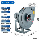 Fans Imposed Induced Draft Fan Blower Blower Material Blowing Extractor Fan