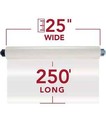 Gbc Heatseal Ezload Laminating Roll Film 3 Mil 1  Core 25  X 250 Ft  2 box