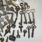 Lot Of Over 3lbs Vintage Antique Keys Padlock Door Cabinet Lock Flat Rare