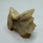 Hand Carved Stone Dog Wolf Figurine Onyx Alabaster Style Animal Sculpture Small