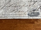 172 Year Old Bank Check third Of Exchange 1854 W ship Vignette-to Liverpool Uk