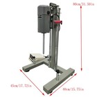 220v High-speed Grinding Disperser Homogenizer Mixer Machine Digital Display