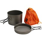 Toaks Titanium Outdoor Camping Cook Pot With Pan And Foldable Handles - 1100ml